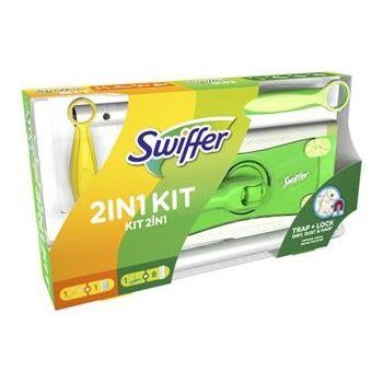 Swiffer 2v1 Kit mop + nhradn prachovka na podlahu 8 kus + nsada mal + prachovka 1 kus